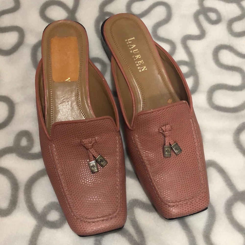 Lauren Ralph Lauren Pink mules